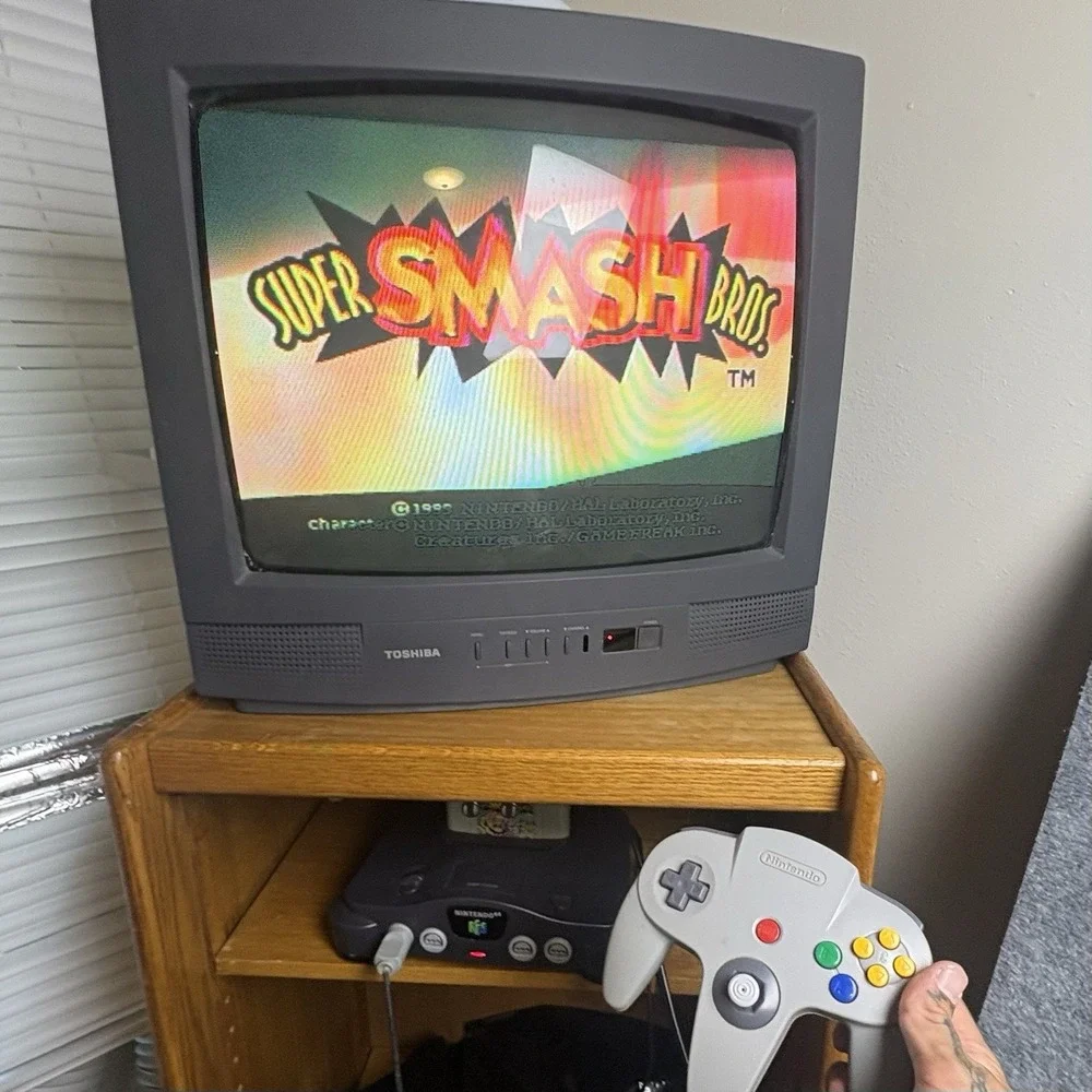 Nintendo 64 Gray Console NUS-001(USA) w/ OEM Controller - TESTED -